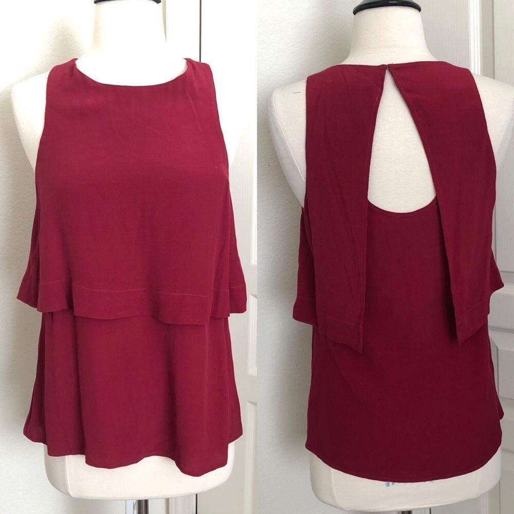 Sanctuary First Dance Tank layered back cutout